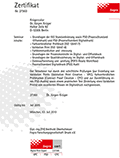 FOGRA Zertifizierung Digital Print Expert Urkunde Dr. Jrgen Krger