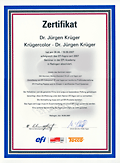 FOGRA Zertifizierung Urkunde Dr. Jrgen Krger